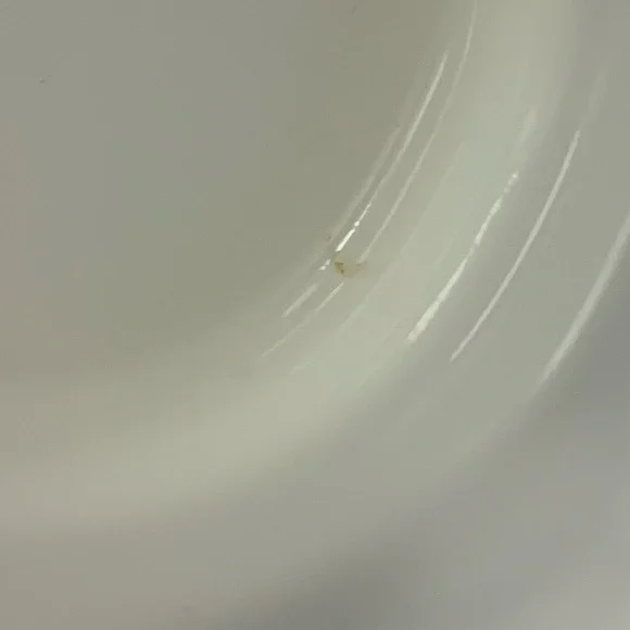 Vtg Anchor Floral Milk Glass Stackable Coffee Mugs USA Oven Proof Brown Lot Of 8 - Picture 8 of 15